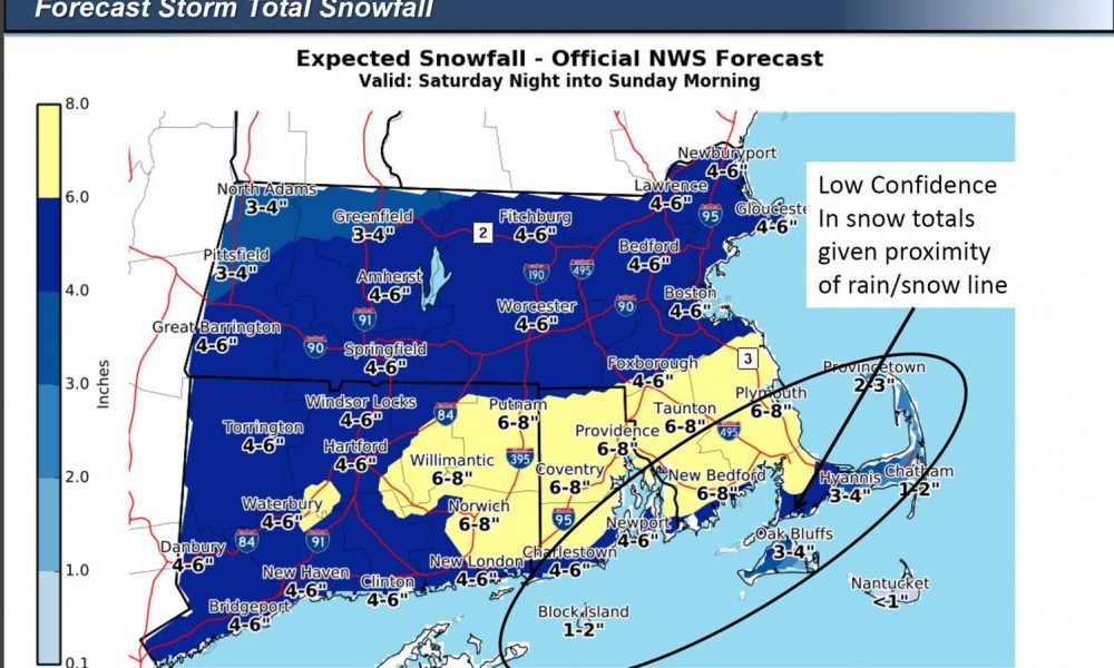 Snow forecast brings Winter Storm Warning to area – Fall River Reporter