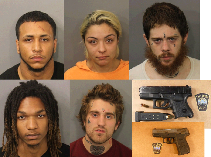 Fall River Police Arrest Five From Two Drive By Shootings Armed Robbery Fall River Reporter