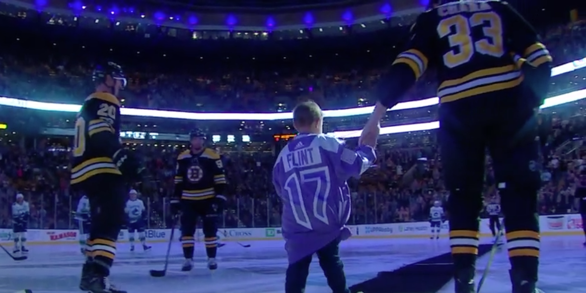 Hockey Fights Cancer Ceremonial Puck Drop 