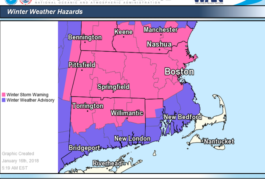 Winter Weather Advisory and Flood Warning issued for Fall River area