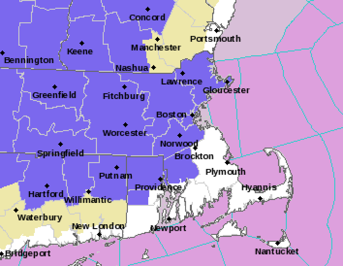 Winter Weather Advisory issued for Sunday – Fall River Reporter