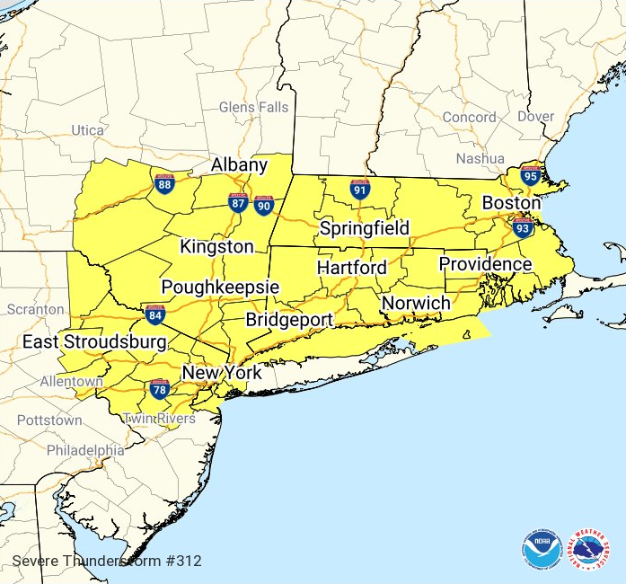 Severe Thunderstorm Watch issued Sunday for much of MA, RI ...