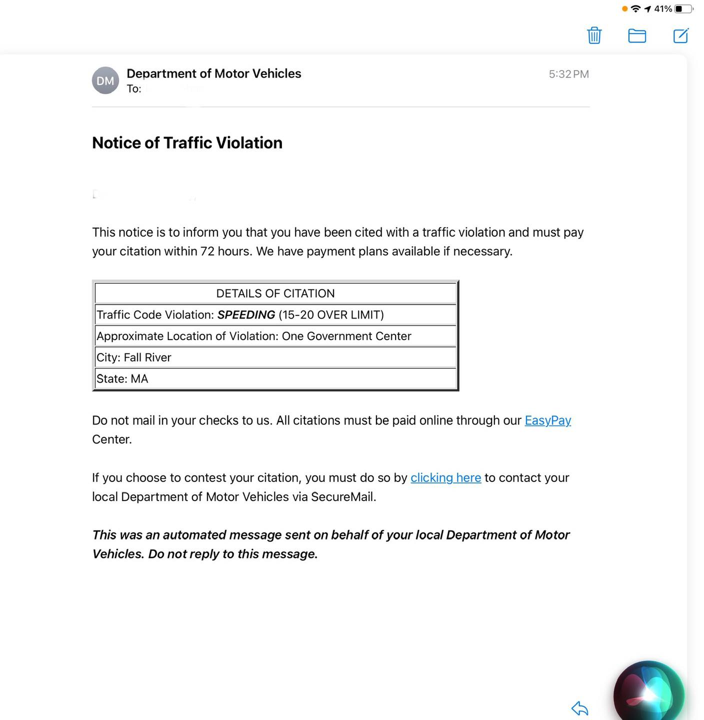 rmv fines hard exam