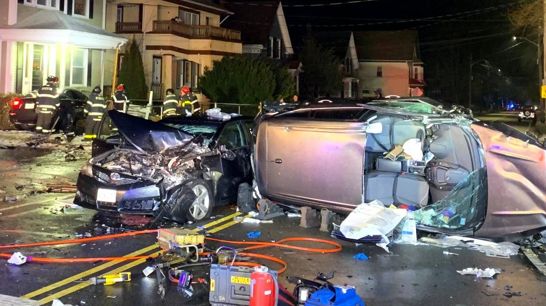 UPDATE Two injured in serious multivehicle Brockton crash Fall