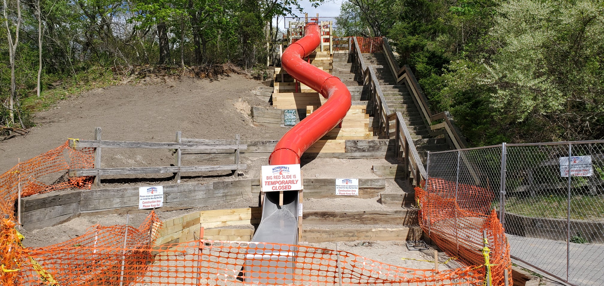 big red water slide