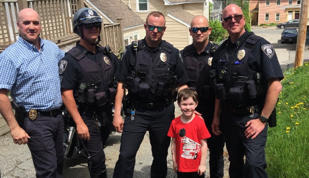 Massachusetts police department makes birthday surprise for boy who