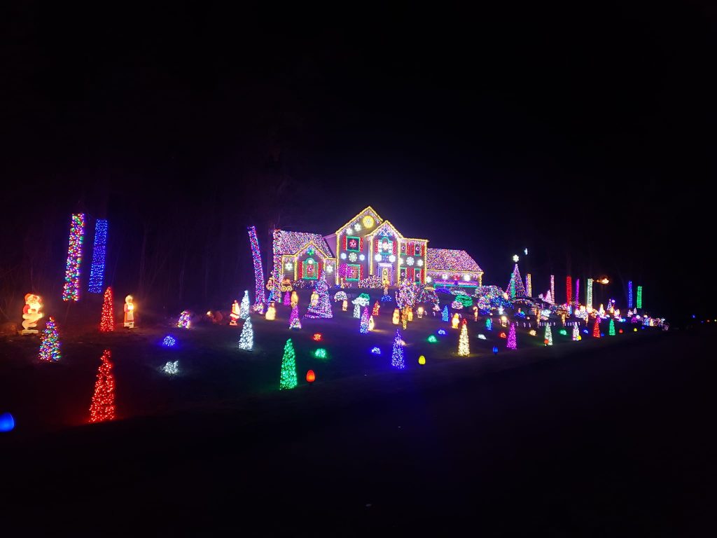 One of the most popular Fall River area Christmas lights displays once